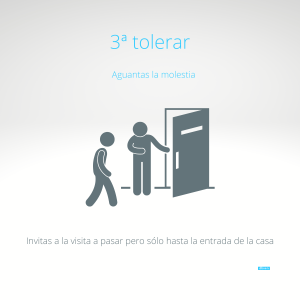 Tolerar. Tercera etapa para aceptar