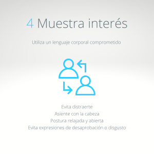 Escucha activa Muestra interés Mindfulness en empresas