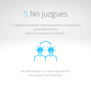 Escucha activa no juzgar. Mindfulness empresa