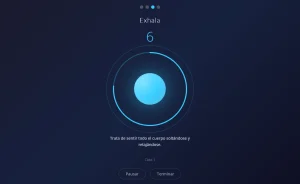 Imagen de un círculo para ayudar a hacer un ejercicio de respiración lenta